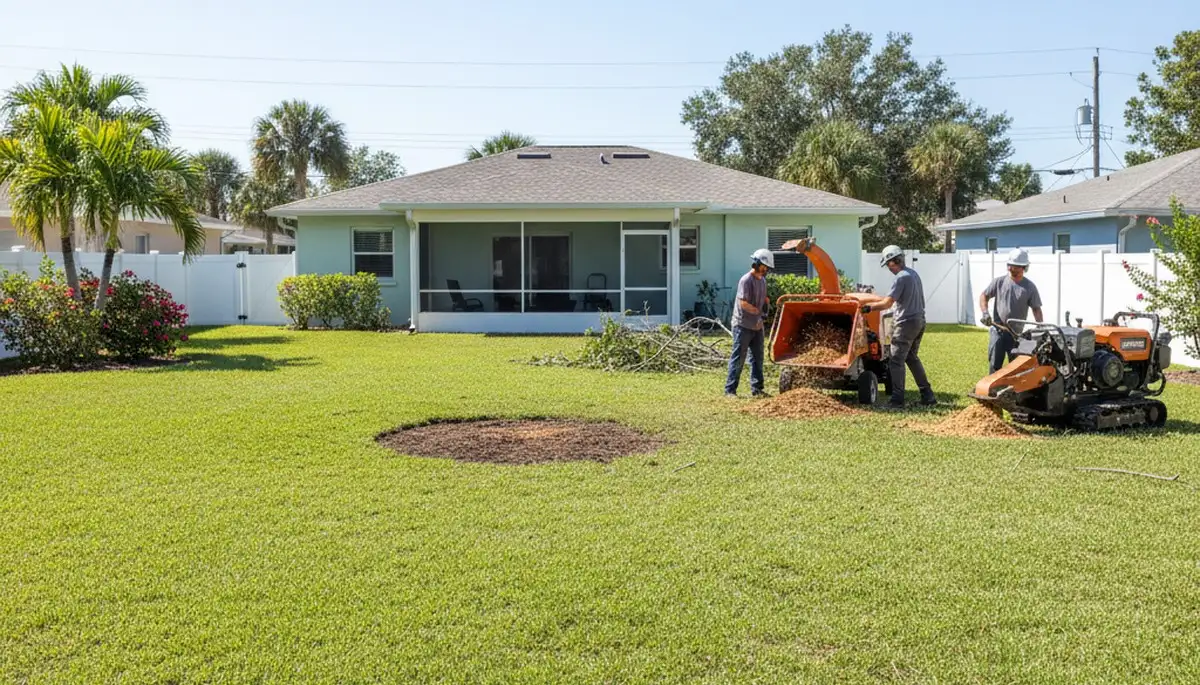 Complete tree removal and yard restoration by professional crew in Saint Petersburg, FL