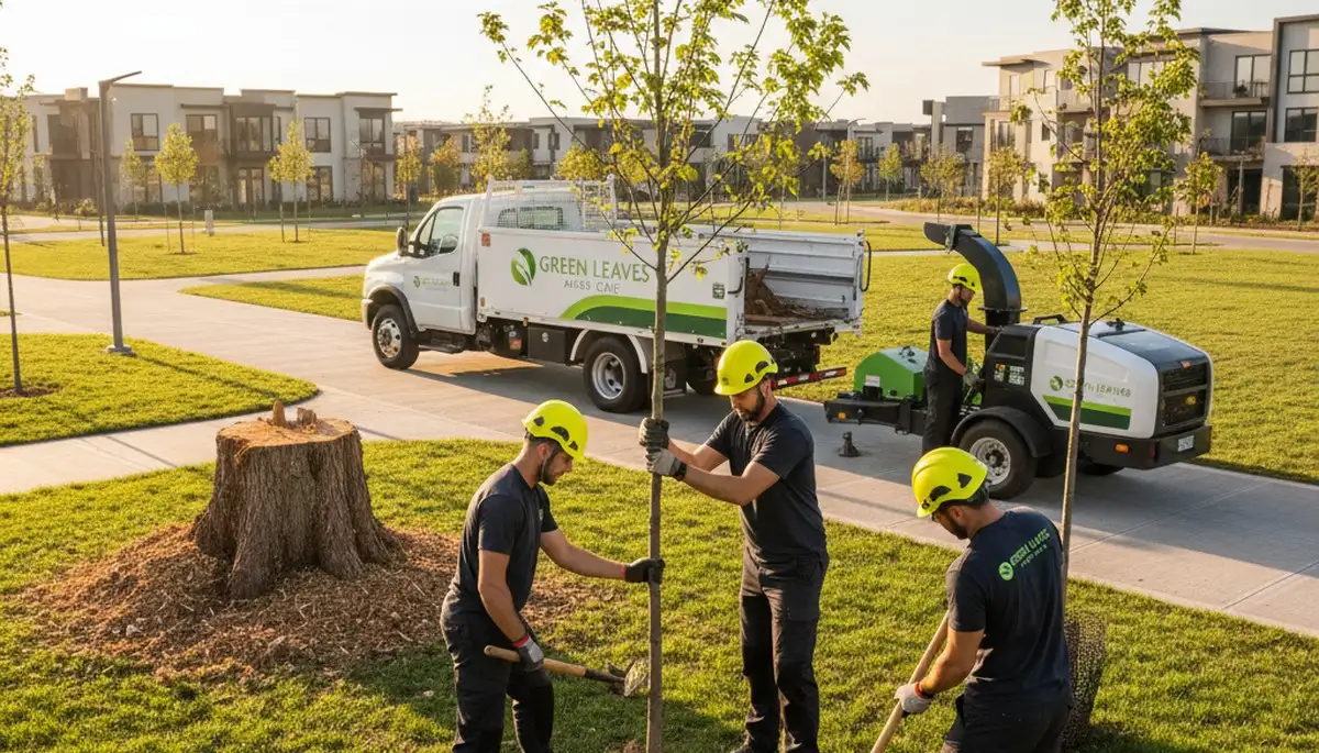 Arborist planting new coastal tree in Saint Petersburg FL for Chop Chop Tree service
