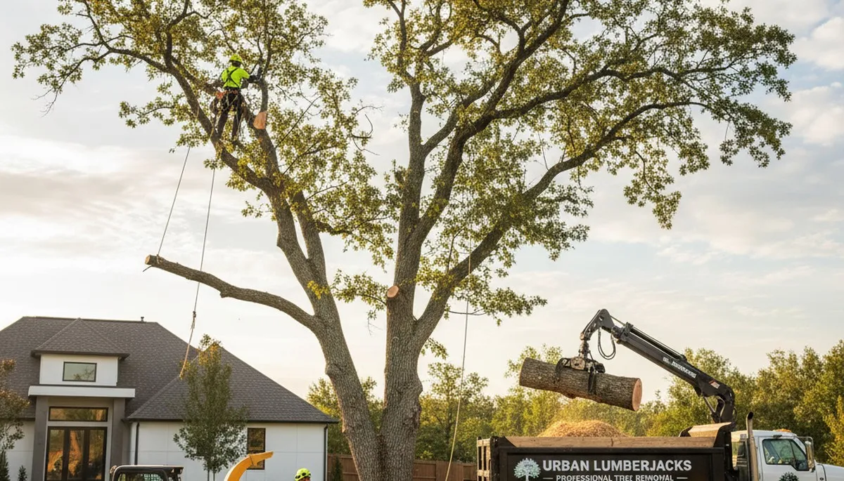 Arborists performing safe tree removal in Saint Petersburg, FL for residential and commercial properties